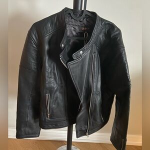 Quince Leather Cafe Racer jacket XL NWT